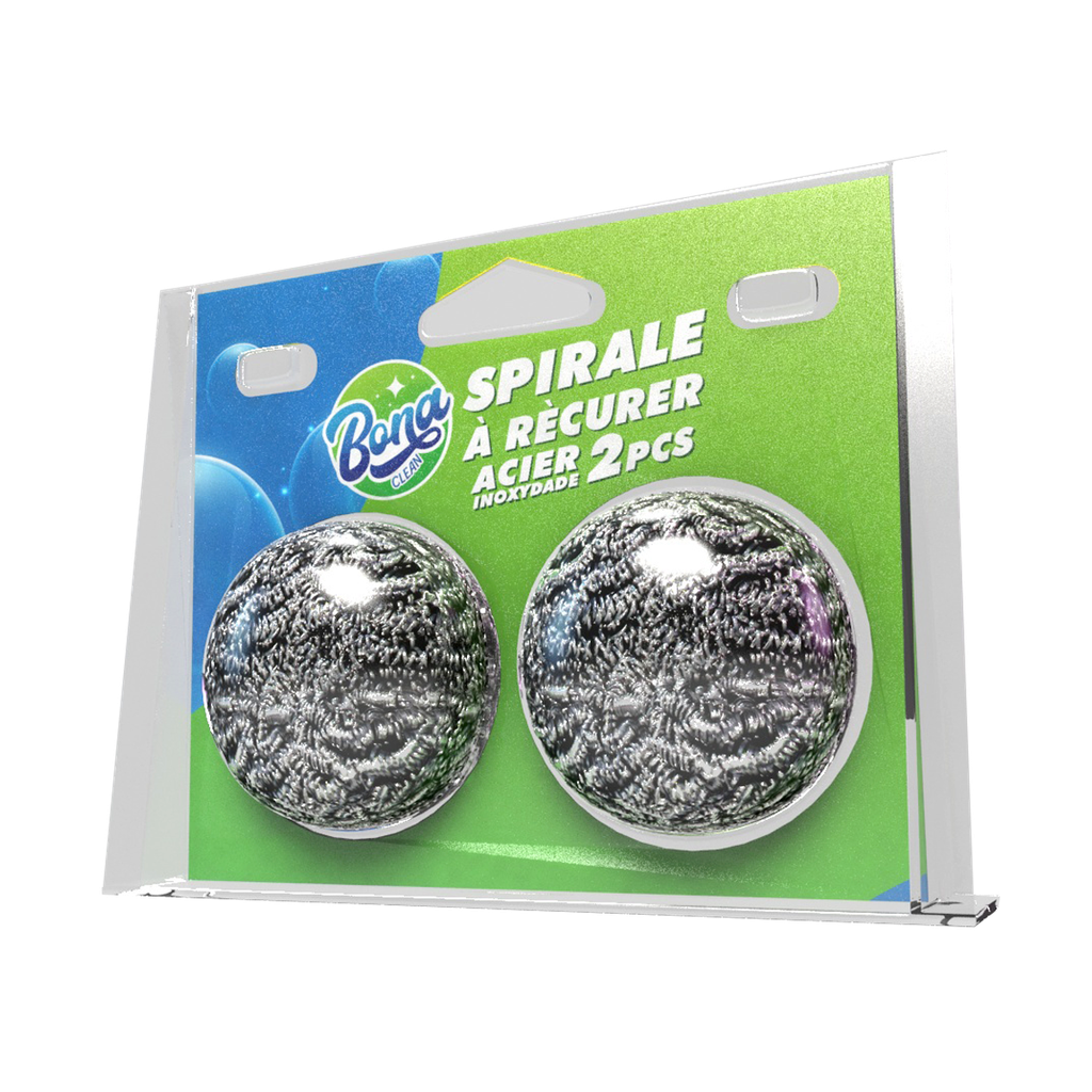 BONA | Stainless Steel Spiral Scourer 2 PCS