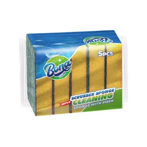 BONA | Sponge with Scouring, 5 pieces
